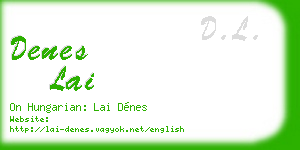 denes lai business card